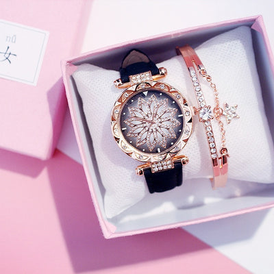 Women Watches Bracelet set