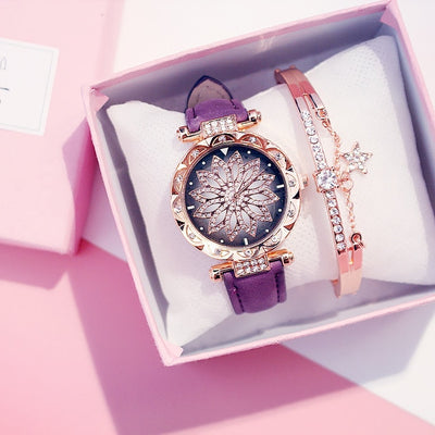 Women Watches Bracelet set