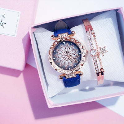 Women Watches Bracelet set